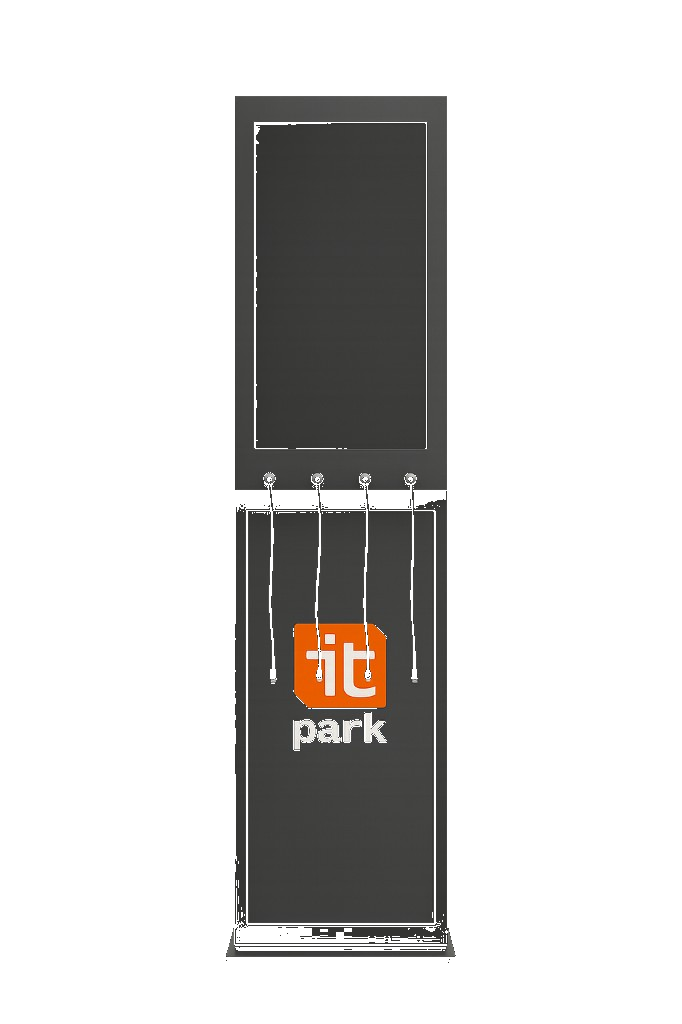 Зарядная станция it park с экраном и кабелями